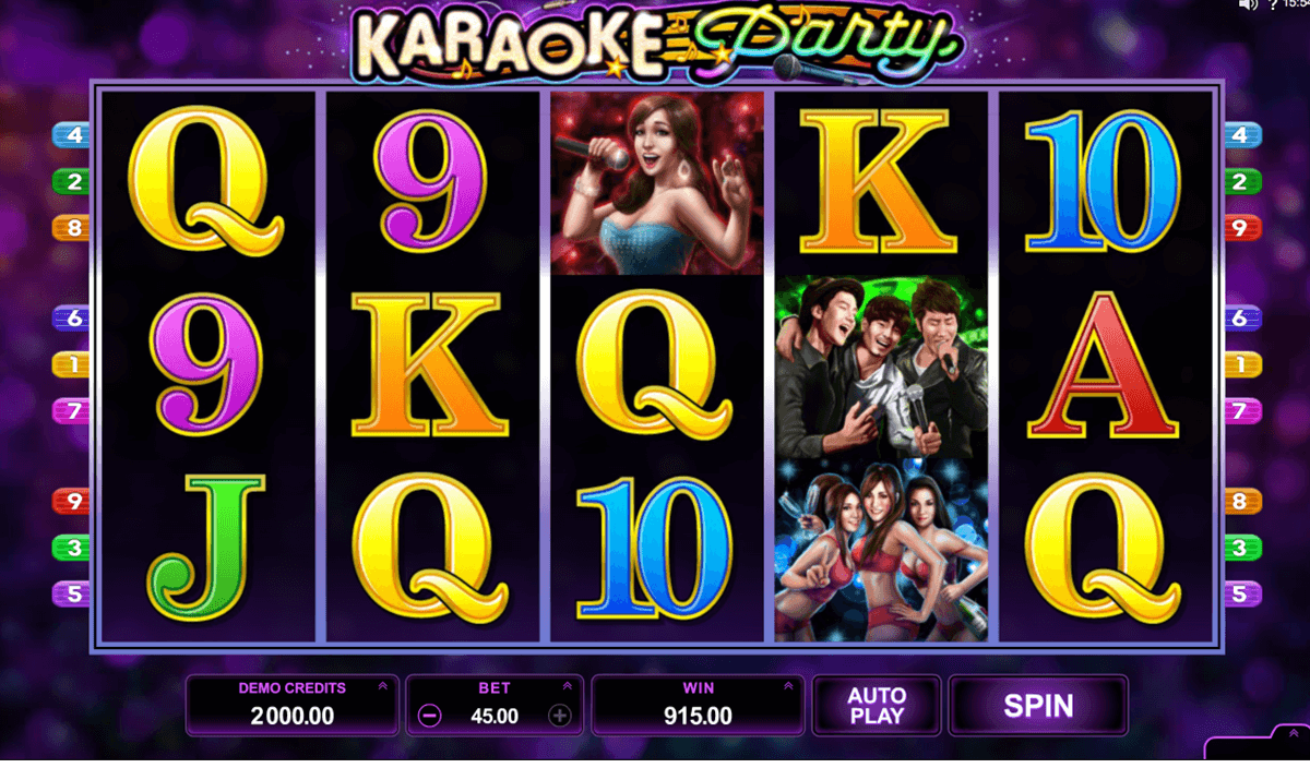 karaoke party microgaming casino slot spel 