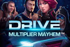 logo drive multiplier mayhem netent spelauatomat 