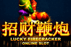 logo lucky firecracker microgaming spelauatomat 
