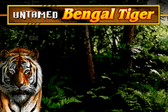 logo untamed bengal tiger microgaming spelauatomat 