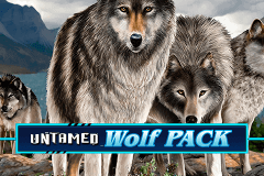 logo untamed wolf pack microgaming spelauatomat 
