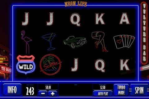 neon life playtech casino slot spel 