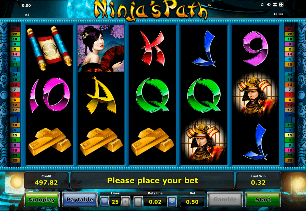 ninjas path novomatic casino slot spel 
