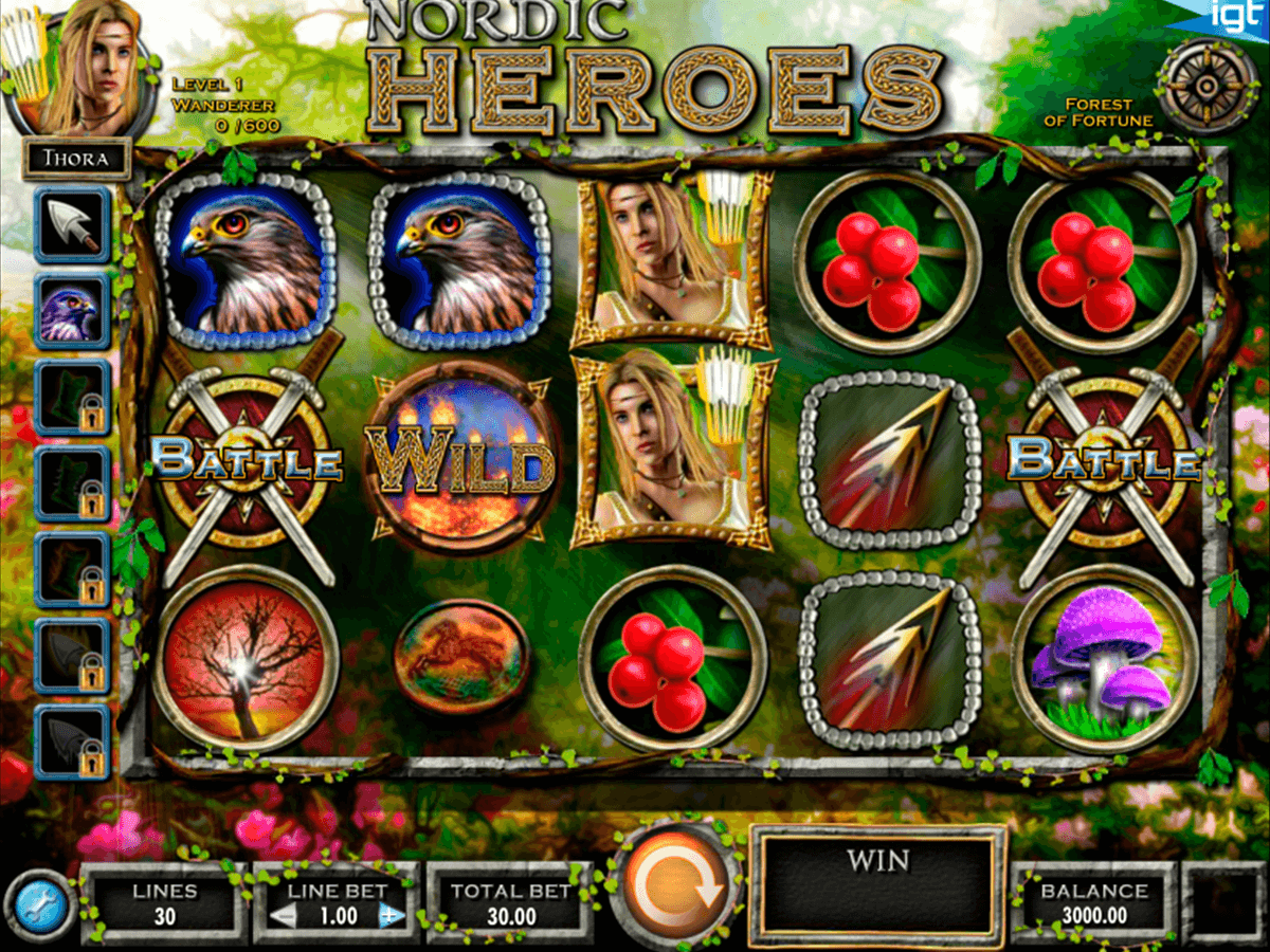 nordic heroes igt casino slot spel 