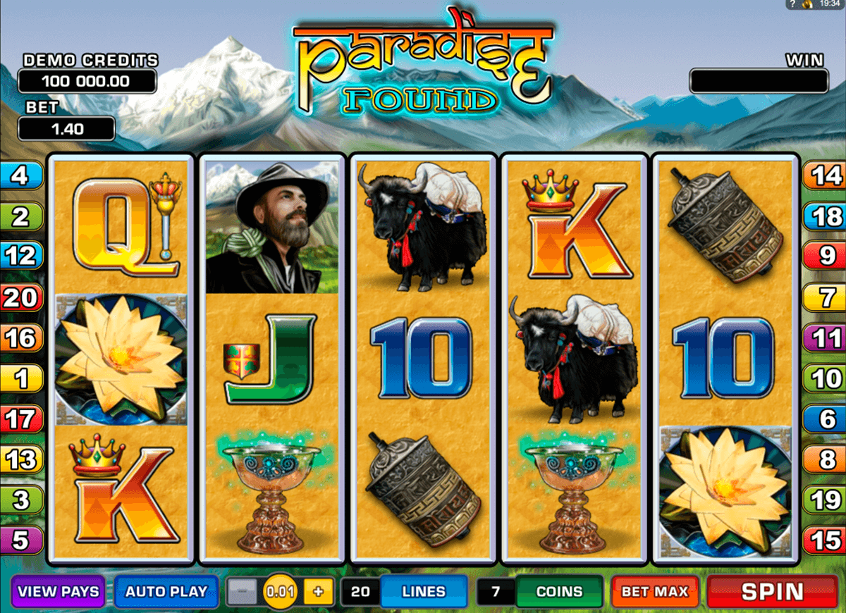 paradise found microgaming casino slot spel 