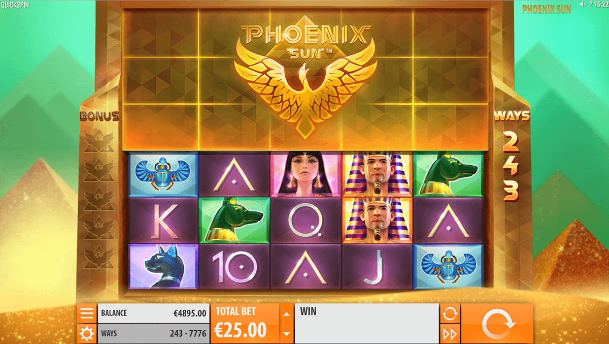phoenix sun quickspin casino slot spel 