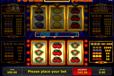 power joker novomatic casino slot spel 