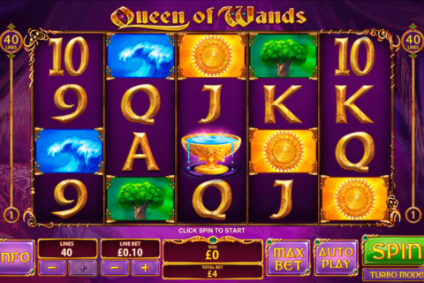 queen of wands playtech casino slot spel 