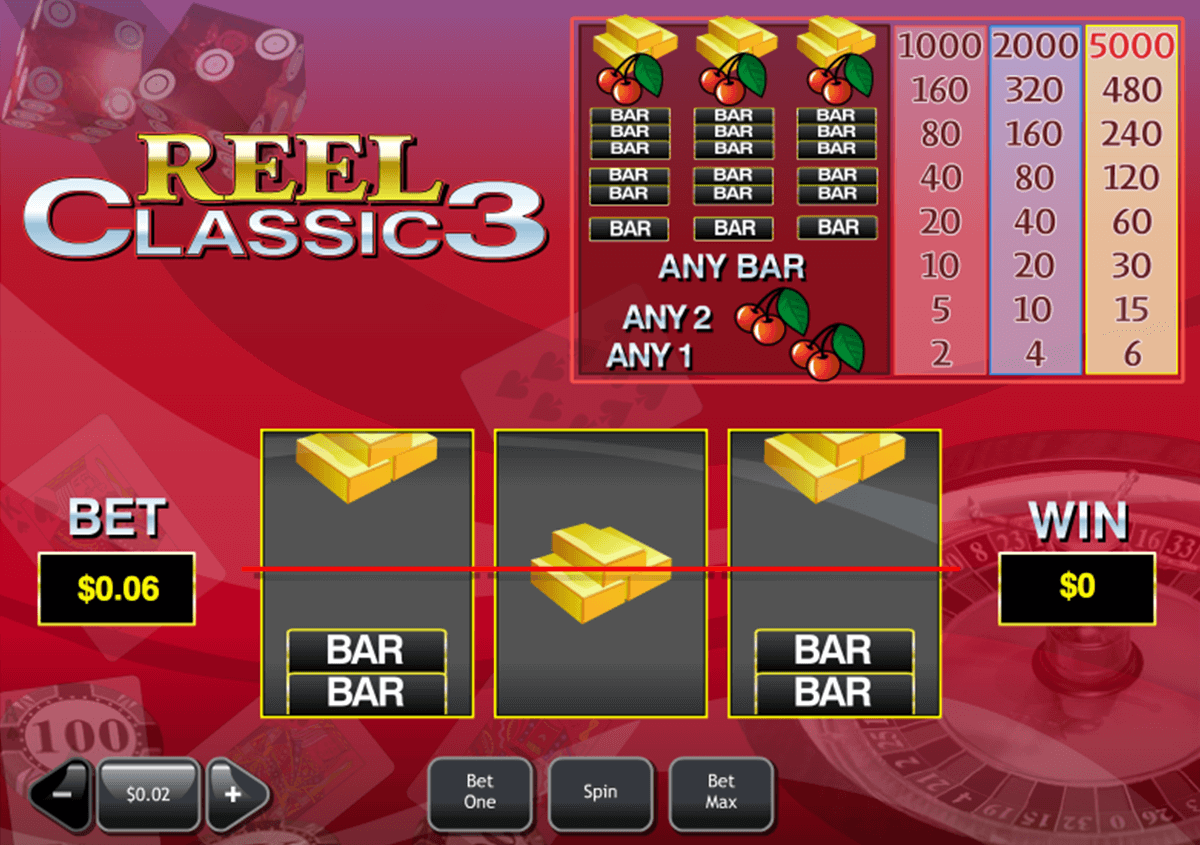 reel classic 3 playtech casino slot spel 