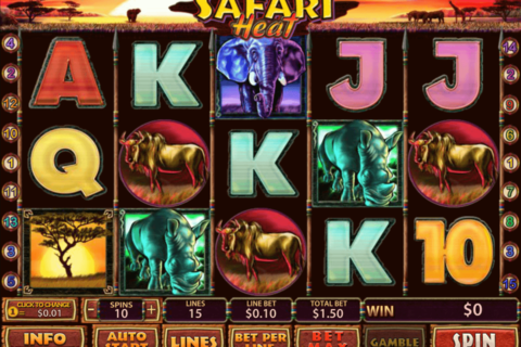 safari heat playtech casino slot spel 