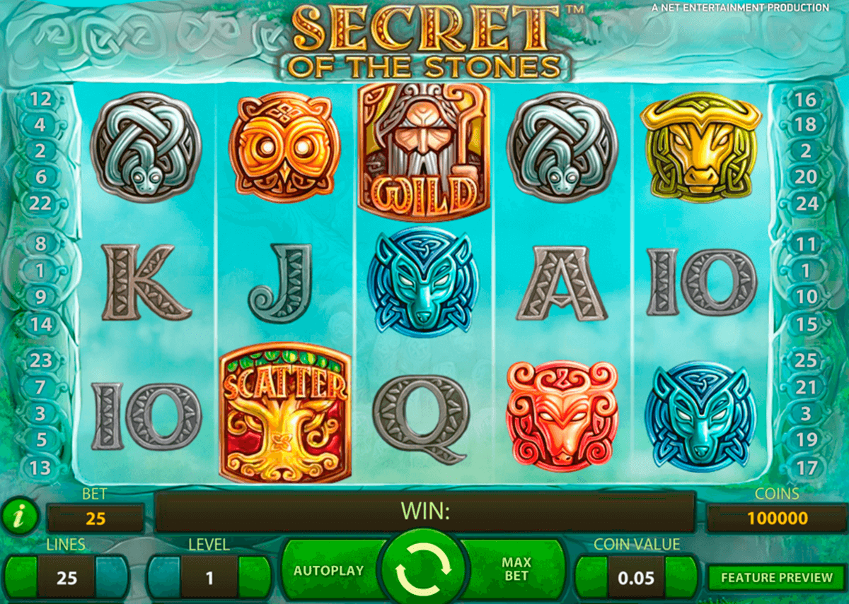 secret of the stones netent casino slot spel 