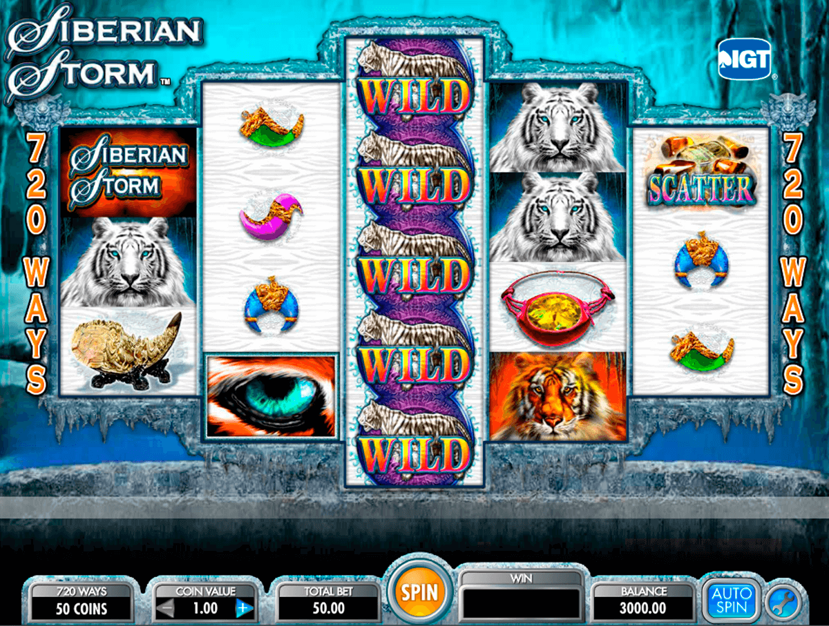 siberian storm igt casino slot spel 