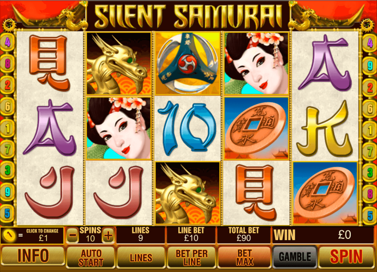 silent samurai playtech casino slot spel 
