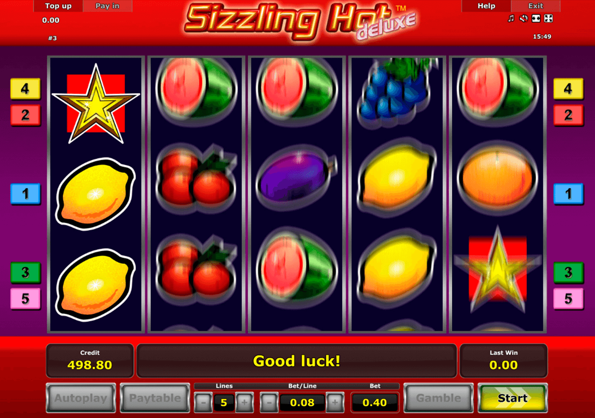 sizzling hot deluxe novomatic casino slot spel 