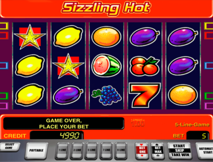 sizzling hot novomatic casino slot spel 