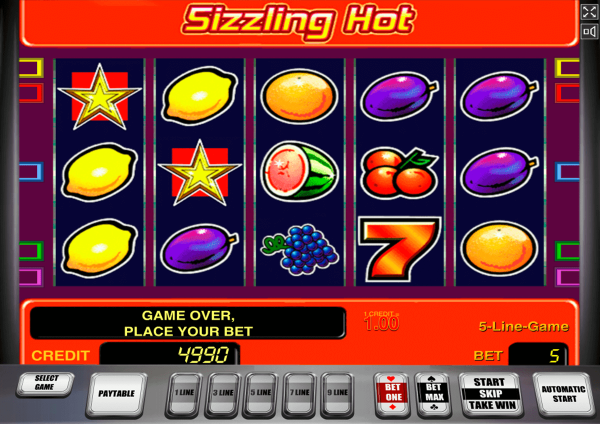 sizzling hot novomatic casino slot spel 