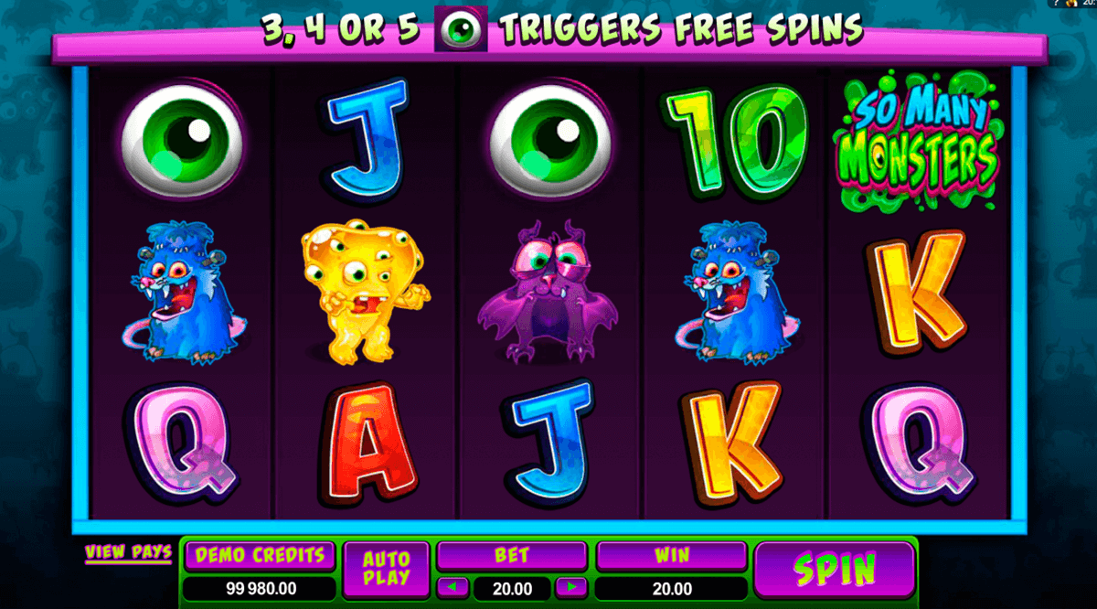 so many monsters microgaming casino slot spel 