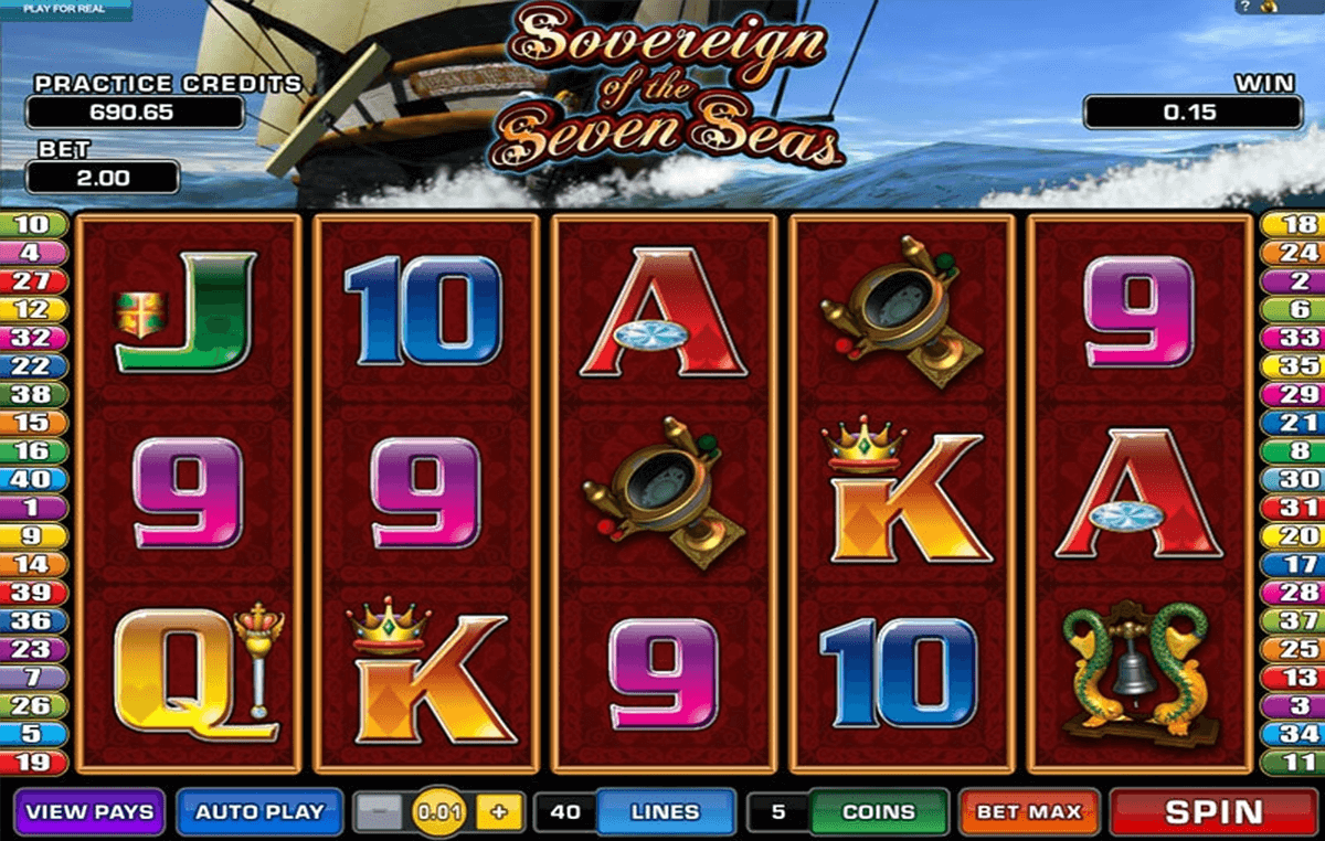 sovereign of the seven seas microgaming casino slot spel 