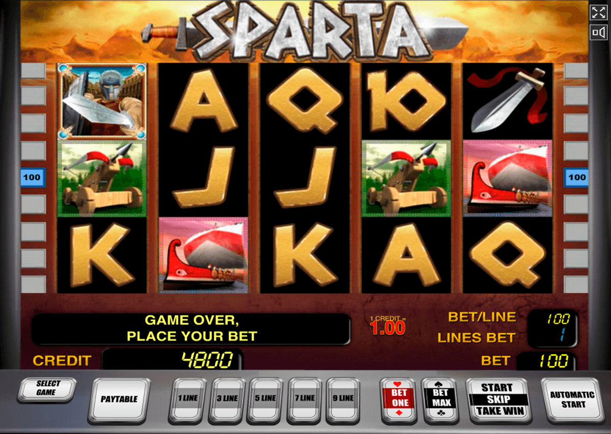 sparta novomatic casino slot spel 