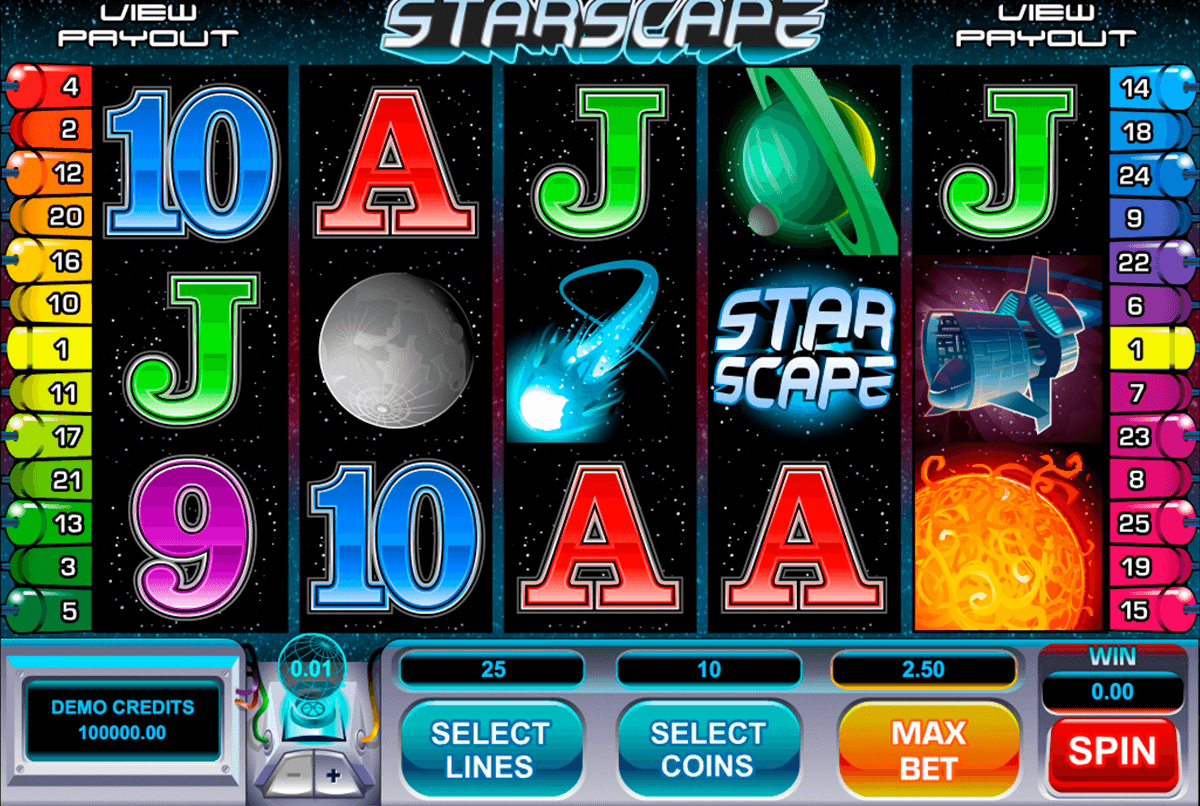 starscape microgaming casino slot spel 