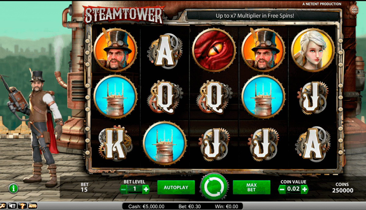 steam tower netent casino slot spel 