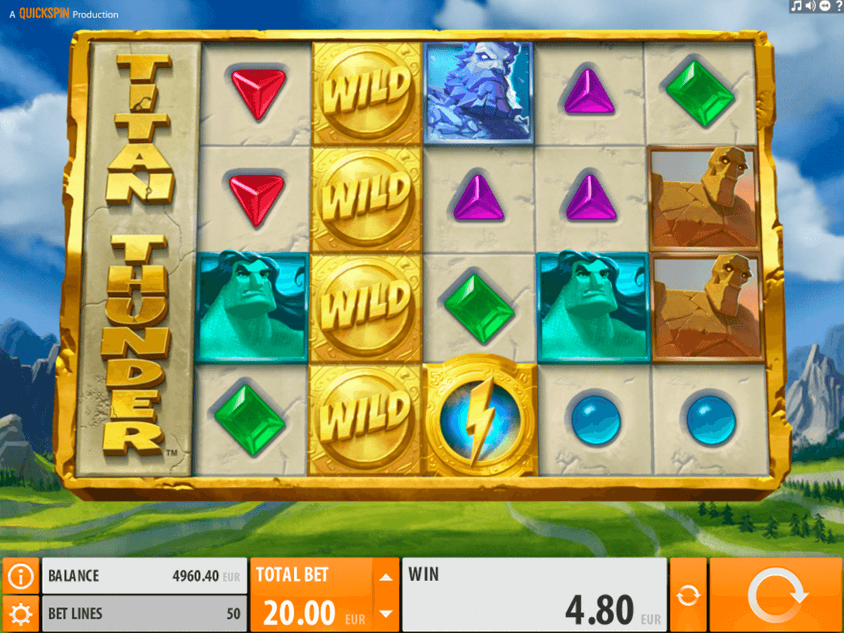 titan thunder quickspin casino slot spel 