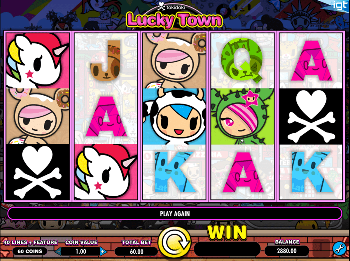 tokidoki lucky town igt casino slot spel 