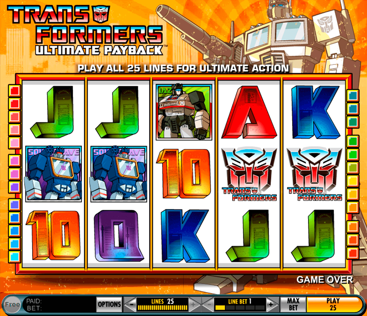 transformers ultimate payback igt casino slot spel 