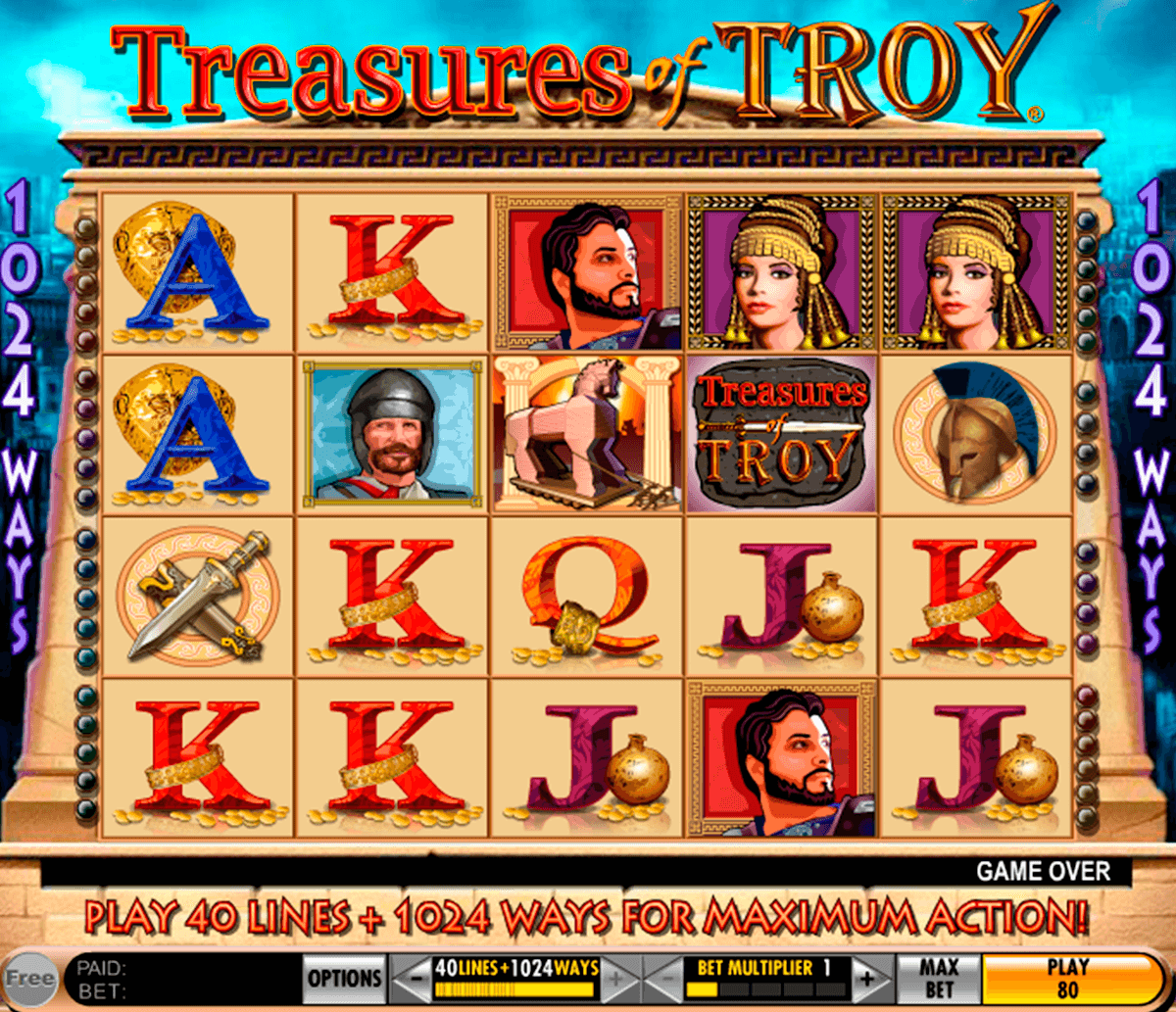 treasures of troy igt casino slot spel 