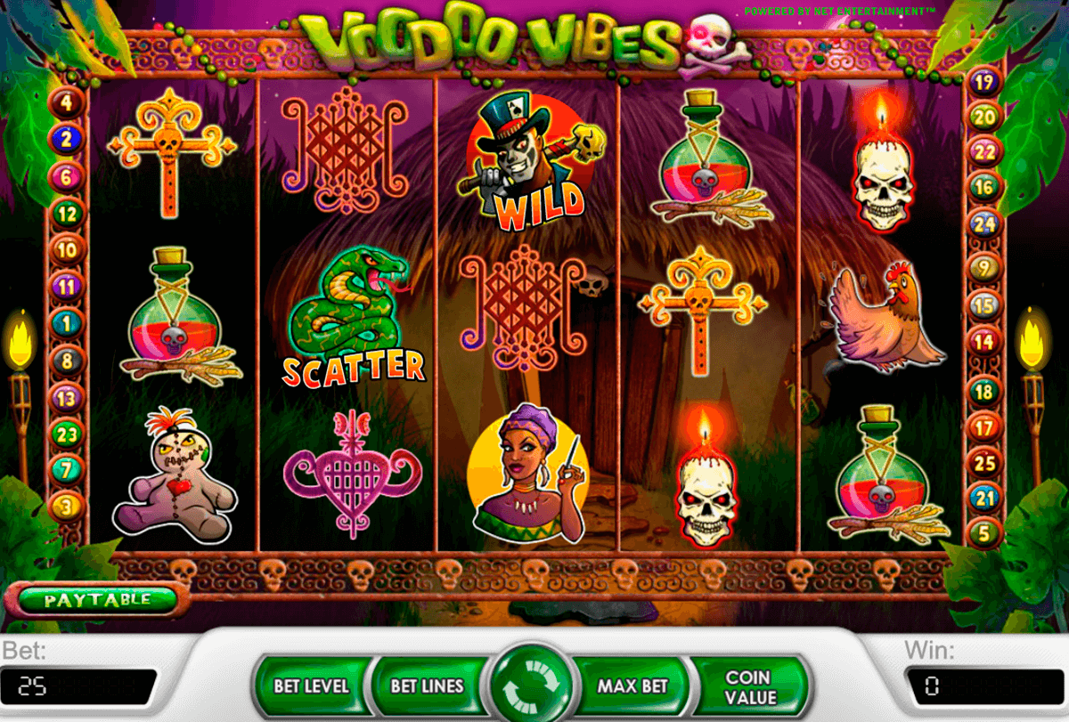 voodoo vibes netent casino slot spel 