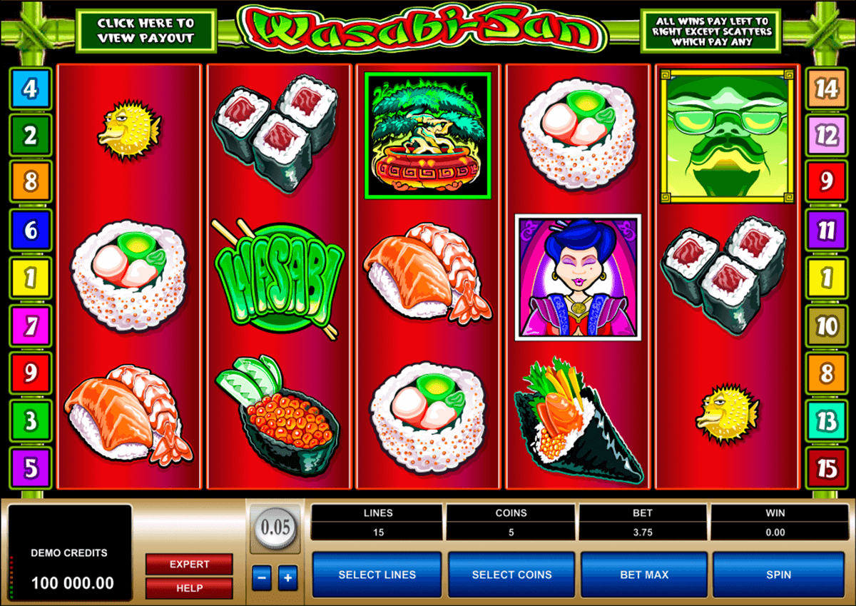 wasabisan microgaming casino slot spel 
