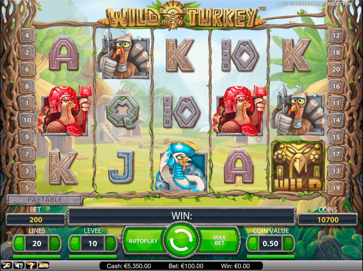 wild turkey netent casino slot spel 