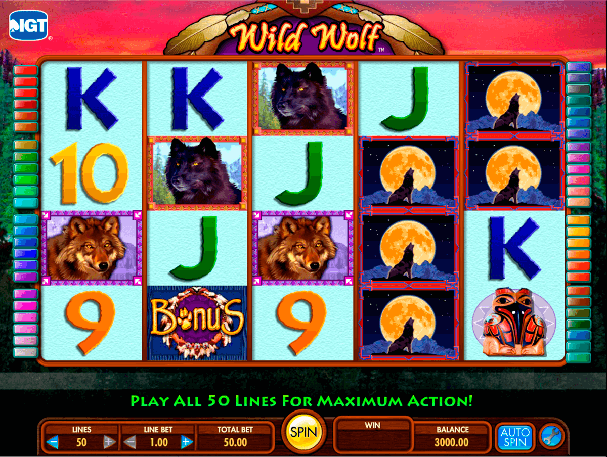 wild wolf igt casino slot spel 