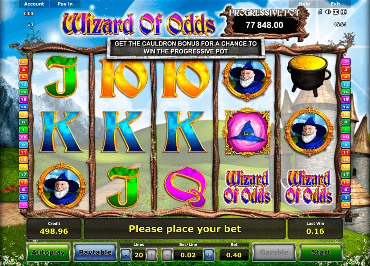 wizard of odds novomatic casino slot spel 