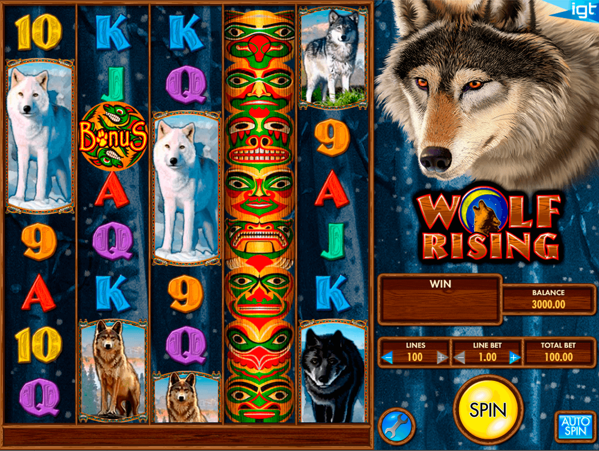 wolf rising igt casino slot spel 