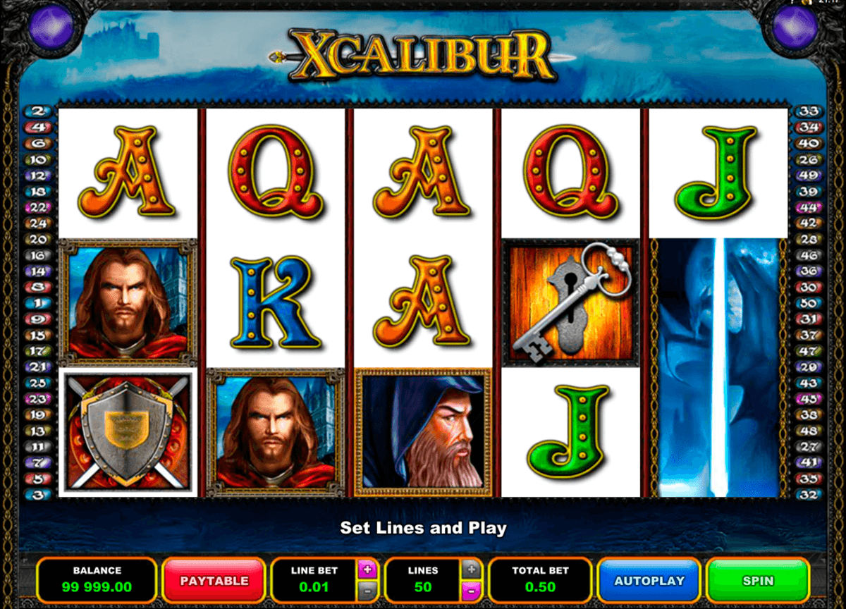xcalibur microgaming casino slot spel 
