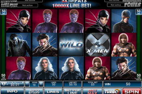 xmen 50 lines playtech casino slot spel 